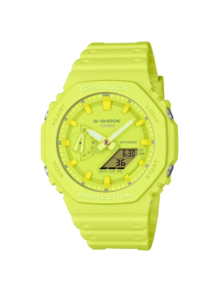 Orologio Casio G-Shock Giallo Monocromo GA-2100-9A9ER
