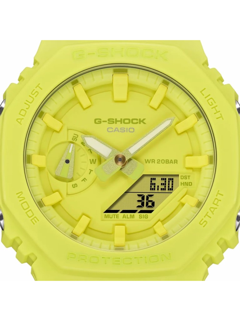 Orologio Casio G-Shock Giallo Monocromo GA-2100-9A9ER
