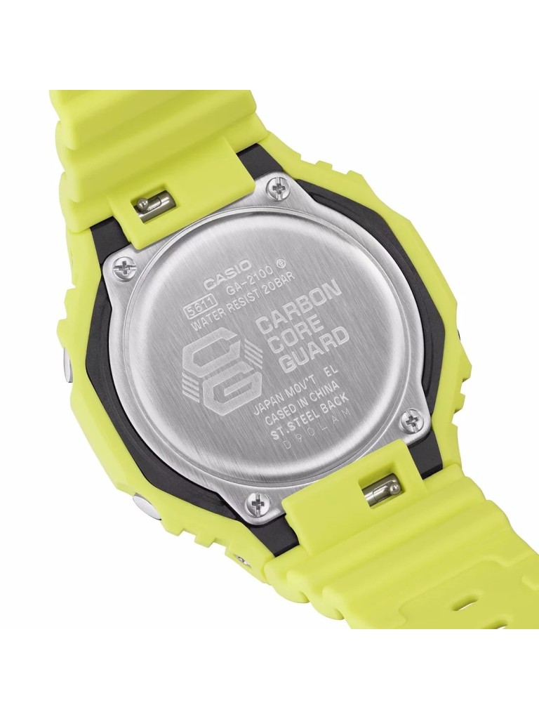Orologio Casio G-Shock Giallo Monocromo GA-2100-9A9ER