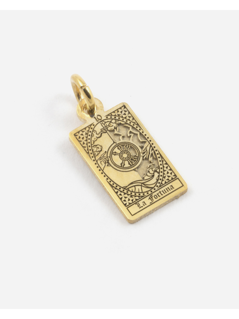 Ciondolo Carta Tarocchi - La Fortuna Oro Giallo Nove25 N25PEN00612