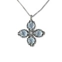 Collana Maestro Riverso Primule Acquamarina CRED15