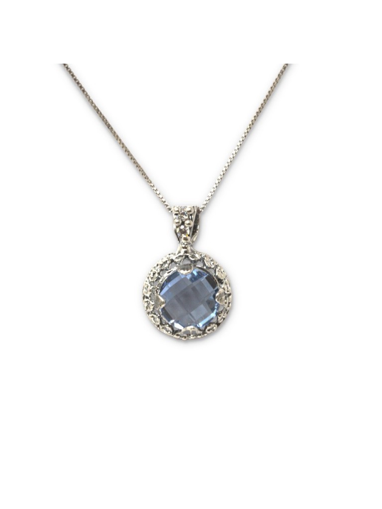 Collana Maestro Riverso Cumeja Topazio Azzurro CMJ01