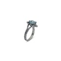 Anello Maestro Riverso Primule Acquamarina  ANED14