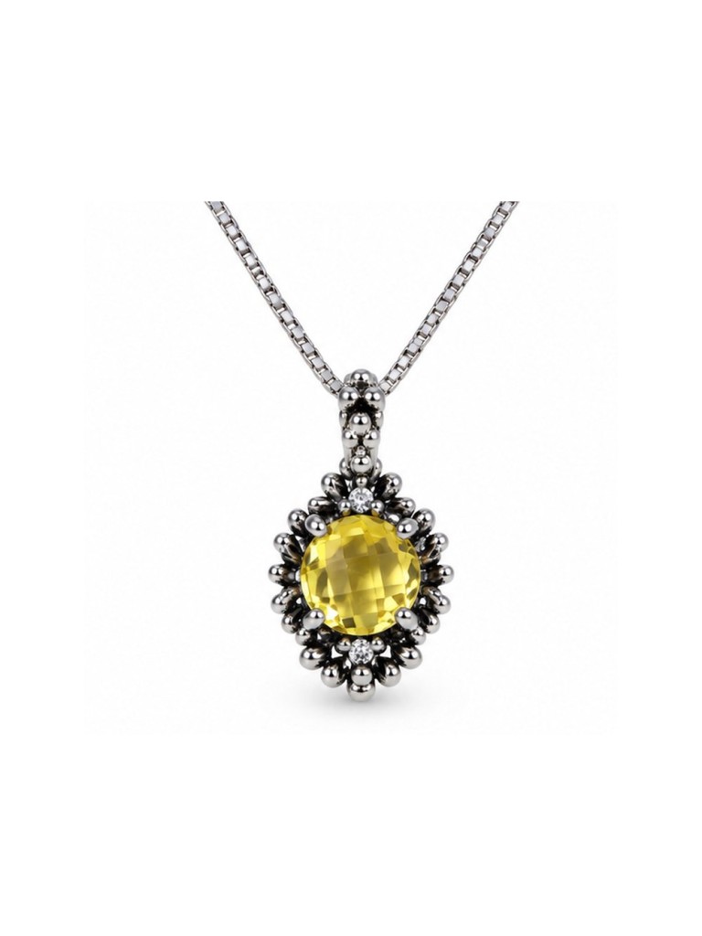 Collana Maestro Riverso Primule Topazio Giallo ED14