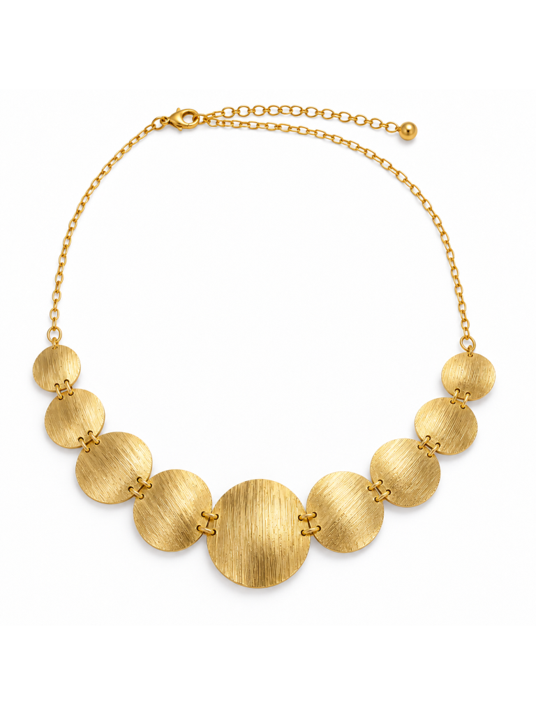Collana Girocollo Dorata Idandi  J4512