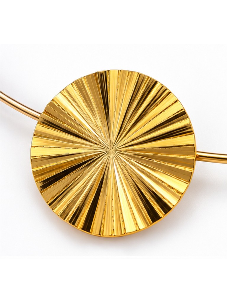 Collana Girocollo Rigido Dorato Idandi J8990