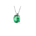 Collana Cierre Smeraldo e diamanti XPS.01
