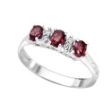 Anello Cierre trilogy con rubino e diamanti G30R