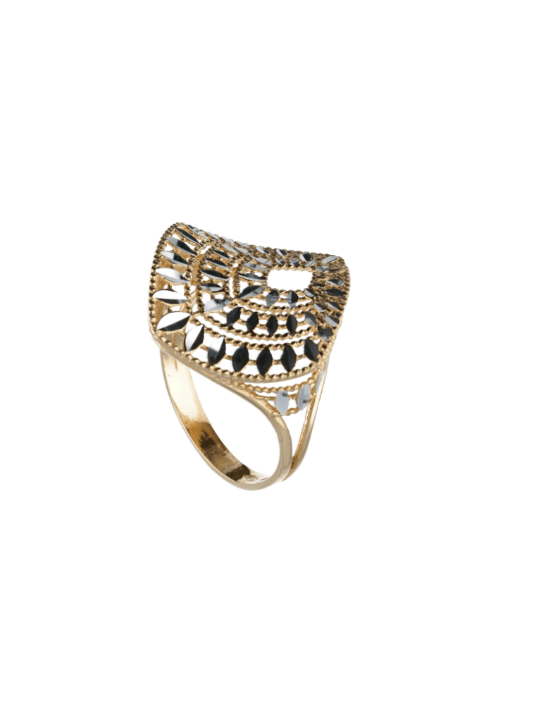 Anello bicolore oro 18kt  AN468