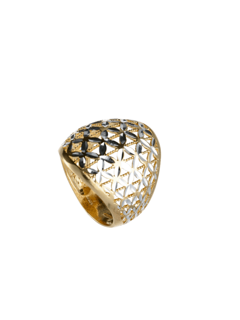 Anello in oro bicolore 18kt AN457