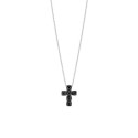 Collana Salvini croce e diamanti neri 20110313