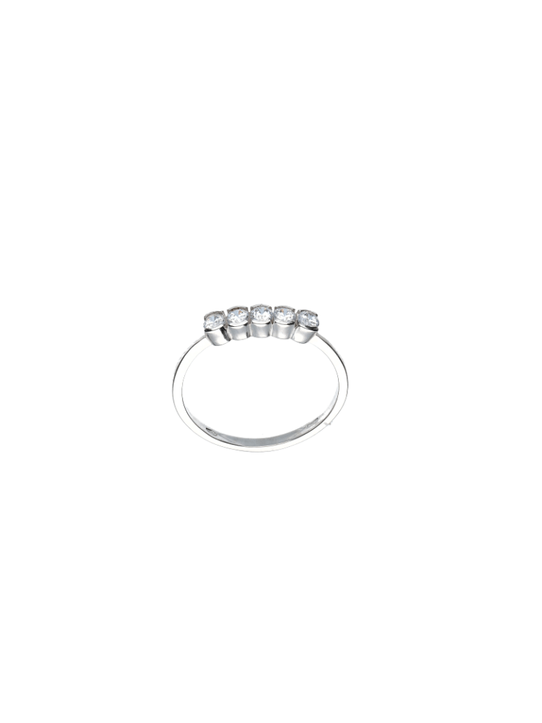 Anello veretta in oro bianco 18kt  AN786