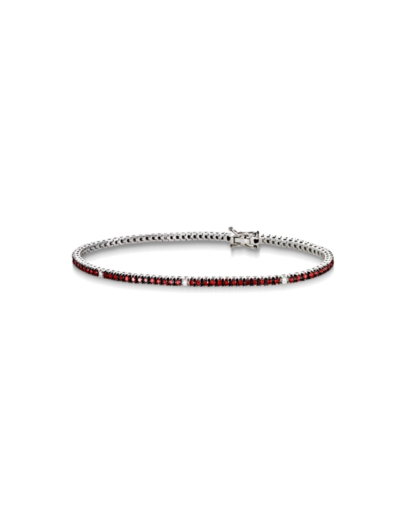 Bracciale tennis rubino Cierre TRR.01