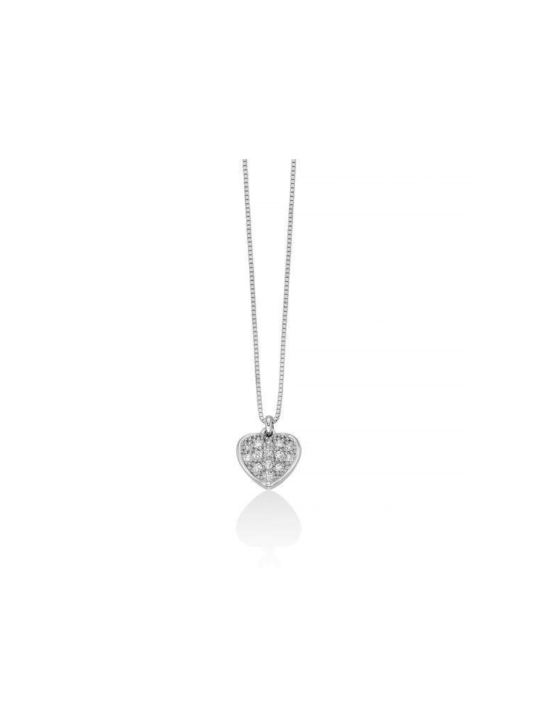 Collana Miluna cuore e diamanti CLD4559