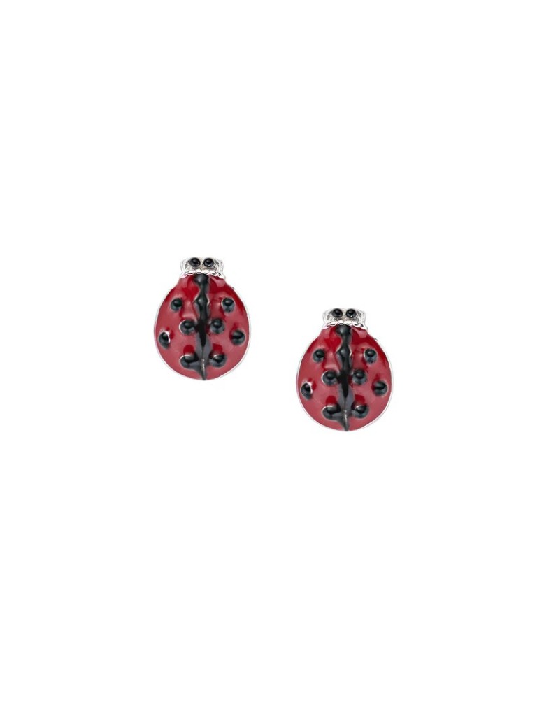 Orecchini Amen Coccinella Bimba In Argento JELDB